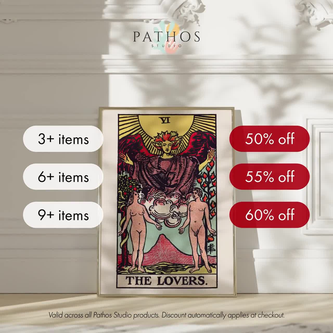 Tarot Print: XIV Temperance (premium Giclée Art Print of Vintage